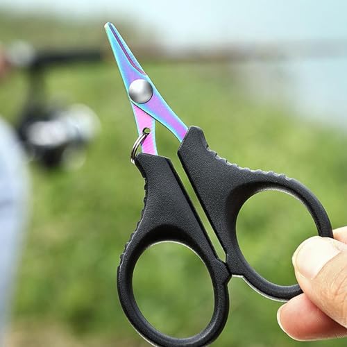 Fishing Braid Scissors, Fishing Pliers Scissor, Fishing Scissor Cutter, Saltwater Resistant Fishing Gear, Fishing Utility Scissor, Scissor Fishing Gadget, Multifunctional Fishing Scissor for Fish