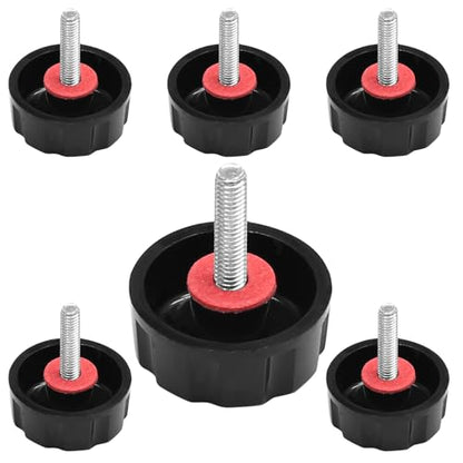 6 PCS Universal Fishing Reel Handle Screw Caps Black | Replacement Parts, For Spinning Reel Handles, Screws Nuts Caps