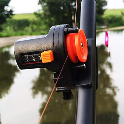 Joyzan Fishing Line Counter, 999m Depth Finder Spooler Electronic Digital | Length Display Portable Fish Finderdepth Gauge Tackle Tool Accurate Manual Meter Gear Winder Spooling Trolling Jigging