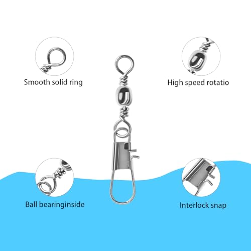 Fishing Snap Swivels - size: 50mm/1.97inch
