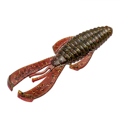 Strike King Rage Bug Fishing Lure, Soft Plastic Grub, Unique Design, Subtle Action - color: Falcon Lake Craw, size: 3.5"