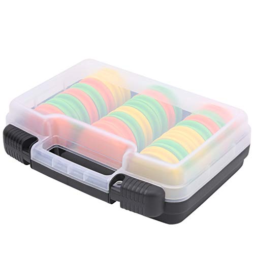24pcs EVA Fishing Line Storage Spools, Winding Board Tool Bobbin Tackle Mix Color
