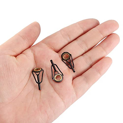 PATIKIL Fishing Rod Tips Repair Kit Stainless Steel Ring Guide for Saltwater Freshwater Fishing - size: 1.8mm