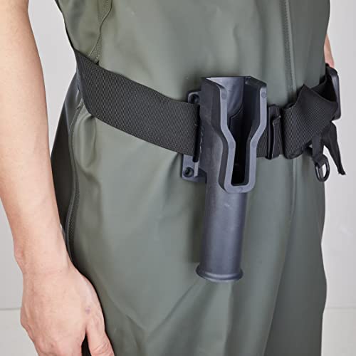 Adjustable Fishing Belt Rod Holder - 24 Angle Universal Holster for 2" Wading Belts Clip/Bags - Secure & Versatile Fly, Wade Fishing Pole Accessory - color: Rod Holder Only