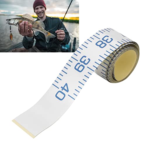 Tyenaza Fishing Measuring Tape, 40'' Fish Ruler Adhesive Fish Measuring Tape Fishing Measuring Accessory for Kayak, Boat, and Workbench