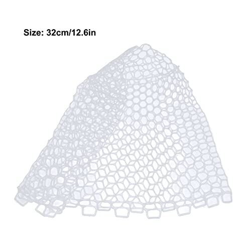 Fly Fishing Landing Net with Clear White Soft Rubber Mesh Ideal for Trout Catch and Release Lightweight and Collapsible Design Perfect for River Lake and Stream