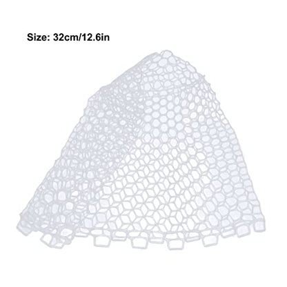 Fly Fishing Landing Net with Clear White Soft Rubber Mesh Ideal for Trout Catch and Release Lightweight and Collapsible Design Perfect for River Lake and Stream