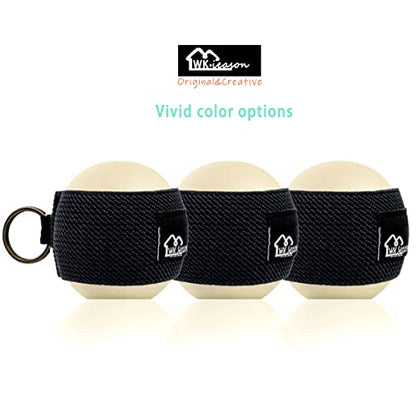 WK IEASON Lip Balm Holder Sleeve with Keychain Lipstick Sleeve Holder Tight-knit Elastic Holder for Ball Lip Balm Lipstick Holder Keychain (Blackx3) - color: Blackx3
