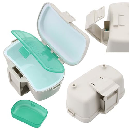 Insulated Live Bait Holder Waist Mounted Dual Layer Fishing Bait Bucket Container with Lid and Lock Portable Plastic Lure Worm Storage Tackle Box, Keeps Baits Fresh and Alive - style: Simple Style