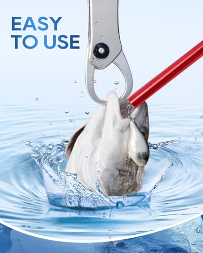 UCEC Fish Hook Remover Tool, Dehooker Tool Fishing, Squeeze-Out Hook Remover Tool Fishing, Fast Decoupling Securely, Pro Fishing Hook Remover Extractor, Aluminum Easy Reach and Portable, 2Pcs - size: Large
