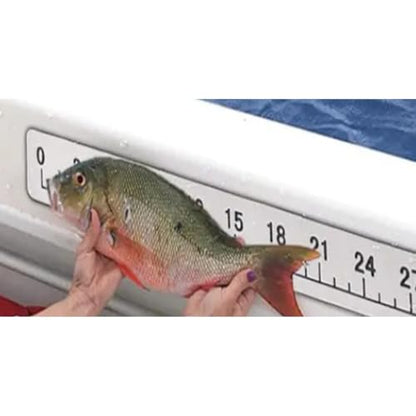 EVA Foam Fish Ruler 40 Inches Waterproof Measuring Mat Backing Adhesive Foam Sticker Measuring Ruler for Boats Sailboats Yachts Kayaks (40") (Brown)