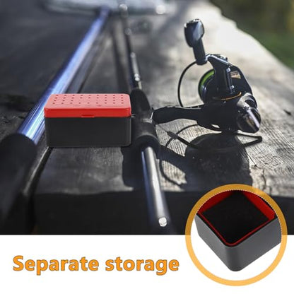 SOLUSTRE 4pcs Double-Layer Worm Bait Box Fishing Lure Storage Container Waterproof Live Bait Holder Organizer for Outdoor Anglers
