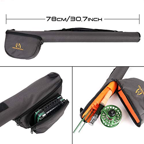 M MAXIMUMCATCH Maxcatch Premier Fly Fishing Rod and Reel Combo Complete 9' Fishing Outfit - color: Premier Rod+Green AVID Reel, size: 8 wt -9' Full-Handle Rod,7/8 Reel