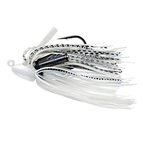 Booyah Boo Jig Bass Fishing Lure with Weed Guard - color: White Shad, style: Boo Jig (3/8 Oz)