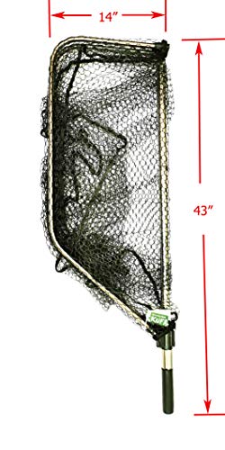 KUFA Sports Fishing Landing net Fishing net Fishing Carry Bags - style: Extra Large Telescope Net (Hoop:27x36; Handle:41-65")