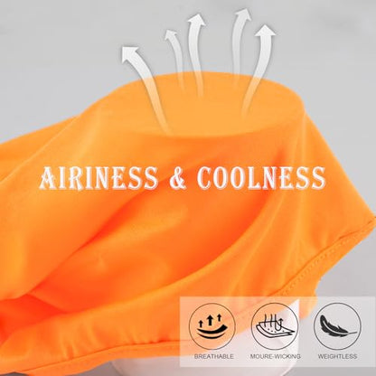 6 Pack Ski Mask Balaclava for Men Women, Lightweight UV Protection, Summer Full Face Cover Outdoor Motorcycle - color: Dark+neon