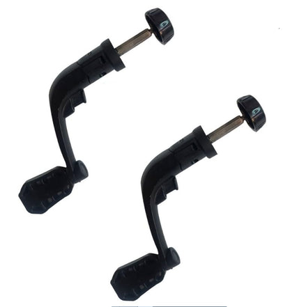 2Pcs Black Universal Plastic Power Handle Fishing Reels Crank Rock Arm Spinning Wheel Grasp