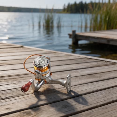 Ultra Light Casting Fishing Reel 500 Series with Metal Spool, 5.2:1 Gear Ratio and 6kg Drag for Ice Fishing, Ultralight Reel for Trout Bass