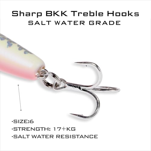 LITTMA Shore Cast 115 Saltwater Sinking Minnow Jerkbait Fishing Plug - color: Sardine Pinkbelly(Super Glow)