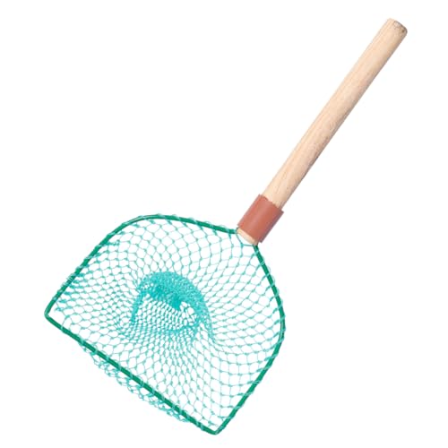 Wood Handle Fishing Net Large Mesh Landing Net 30Cm Frame for Outdoor Fishing and Household Use