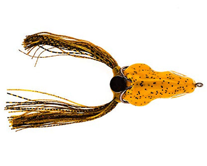 Scum Frog Scumdog Topwater Bass Fishing Hollow Body Frog Lure with Weedless Hooks - color: Pumpkin Seed, size: 5/8 oz