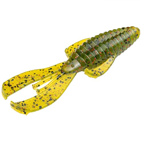 Strike King Rage Bug Fishing Lure, Soft Plastic Grub, Unique Design, Subtle Action - color: Watermelon Seed with Red Flake, size: 3"