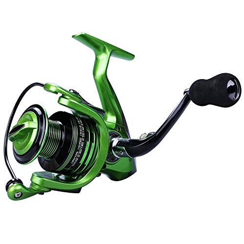 Fishing Reels,13+1BB Light Weight and Ultra Smooth Powerful Spinning Reels for Saltwater and Freshwater Fishing - color: Green, size: 3000