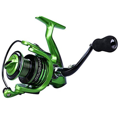 Fishing Reels,13+1BB Light Weight and Ultra Smooth Powerful Spinning Reels for Saltwater and Freshwater Fishing - color: Green, size: 2000