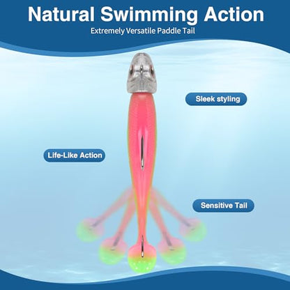 Soft Fishing Lure Set - size: Medium