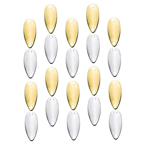 Happyyami 20Pcs Metal Fishing Lures Bright Baits for Freshwater Saltwater Fishing Attracts Bass Trout Pan Fish Durable Easy to Use Fishing Gear for All Skill Levels