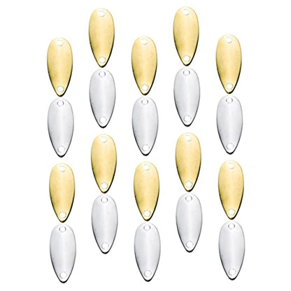 Happyyami 20Pcs Metal Fishing Lures Bright Baits for Freshwater Saltwater Fishing Attracts Bass Trout Pan Fish Durable Easy to Use Fishing Gear for All Skill Levels