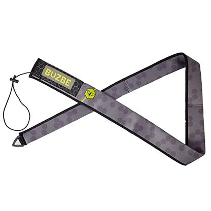 BUZBE Casting Quik-Shield Rod Cover, Fishing Rod Sleeve, Rod Sock, Neoprene Rod Cover, Casting Rod Cover - color: Grey Hex