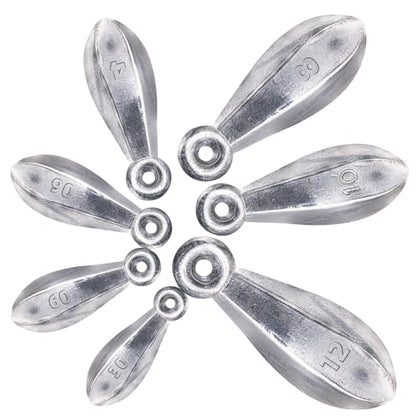 Sougayilang Fishing Weights Sinkers Bank Sinkers Bullet Weights for Surf Fishing Pier Bank Fishing Saltwater Fishing Gear 1oz to 12oz - size: 12oz 4pcs