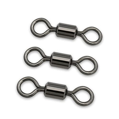 BLUEWING Barrel Fishing Swivels 40lbs - 209lbs High Strength Swivels Fish Line Lure Connector for Saltwater Fishing, 50pcs/100pcs - size: 66 lbs (100 pcs)