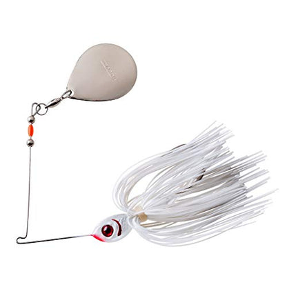 Booyah Colorado Blade Spinner-Bait Bass Fishing Lure - color: Snow White, style: Single Colorado (1/2 Oz)