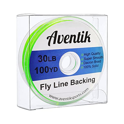 Aventik Dacron Braided Fly Line Backing 100Y/200Y 20LB/30LB - color: Green, size: 30LB,100YARD