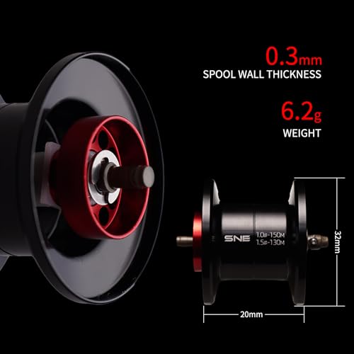 PURELURE Zana MAX Baitcasting Reel, SV+DC Dual Brake System Fishing Reel with Extra DC Side Cover+DC Spool, 7.3 Gear Ratio 22LB Drag Anti-Backlash Aluminum Frame Baitcaster Reels for Bass Pike - size: ZANA-13LB, style: Left Hand