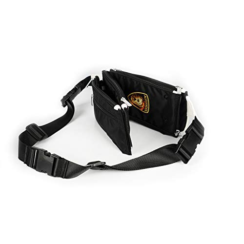 Alexander Bagger Elegant Waist Bag – Water-Resistant, Adjustable Fanny Pack with 4 Pockets for Running, Hiking & Travel; Carries Sports Gear (Golf, Baseball, Hockey, Polo, Rifles, Fishing Gear)