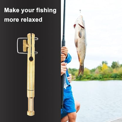 Fishing Line Hook Knot Tying Tool, 1pcs/2pcs Copper Practical Knot Line Tying Knotting Tool Portable Fast Fishing Tie Hook - color: yellow-2pcs