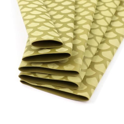Fishing Rod Handle Wrap(Dia: 19/32", 15mm), Fish Scale Pattern Heat Shrink Wrap Grip Tape, Non-Slip, Insulated Abrasion Sleeve Shrink Tube for Fishing Rod Grip, Rod Shrink Tube, 39" (Golden) - color: Golden, size: Diamter:15mm"(19/32 inch)