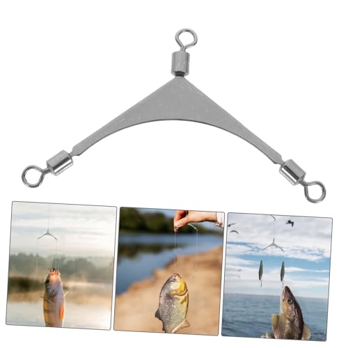 Sea Fishing Three-Prong Swivel Way Swivel Fishing Swivels Three Way Fishing Swivels Fishing - size: 4.00X2.50X0.20CM