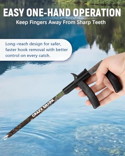 Fish Hook Remover Tool, Aluminum Fishing Hook Remover Extractor 13.6in - color: Camouflage
