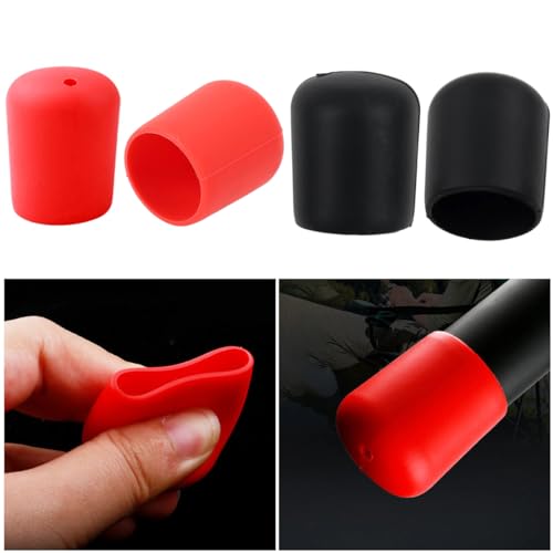Fishing Rod End Cap Plug Saver Rear Front Stopper Non-Slip Silicone Protective Cover Case Butt Cushion Seat Protector - size: ID 20mm-25mm