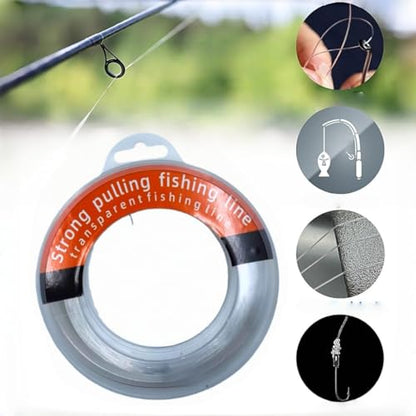 Clear Fishing Line, Monofilament Fishing Line for Hanging Strong Wire Invisible Nylon Line for Hanging Balloons, Wreath, Pictures, Crafts, Decorations, Suitable for Beads Sewing