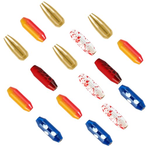 Dr.Fish Brass Lure Bodies for Spinner Making, Lure Making Supplies Parts Acessories for in-line Spinnerbaits Freshwater Fishing Lure Weights - color: 50pcs Pill+Bullet Shape Kit 1