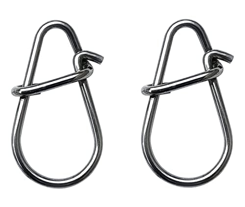 Crankbait Snaps & Snap Clips for Bass Lures, Duolock Snaps Fishing Freshwater, Duo Lock Fast Snaps Stainless Steel Higher Tensile Strength - size: SIZE2(92LB)100PCS