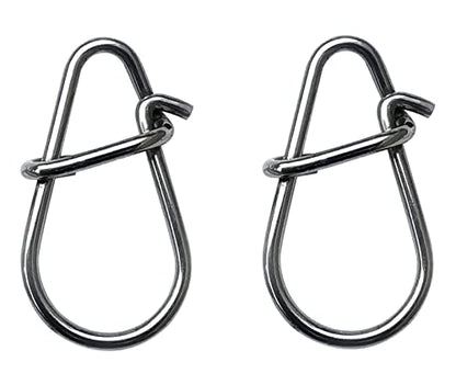 Crankbait Snaps & Snap Clips for Bass Lures, Duolock Snaps Fishing Freshwater, Duo Lock Fast Snaps Stainless Steel Higher Tensile Strength - size: SIZE0(45LB)100PCS