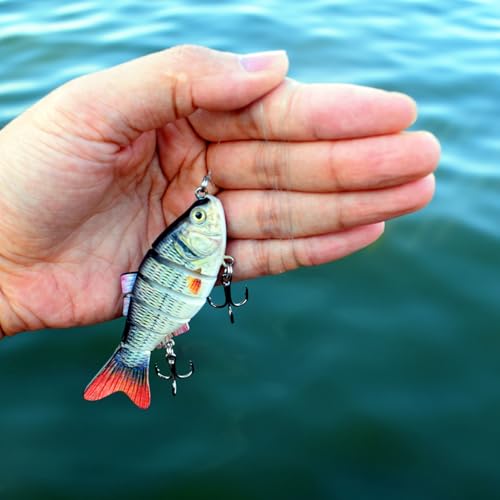 Fishing Lure Swimbait Crankbait Trout Bass Catfish Muskie Bait Fishing Accessories Fishhook Hunting - color: Shad-3.8''-3PCS-Set B