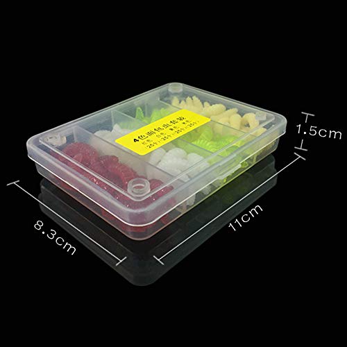 100pcs Fresh Water Fishing Bait, Soft Plastic Worms, Bass Fishing Worms, Soft Bait Shad Fishing Lures, Worm Baits