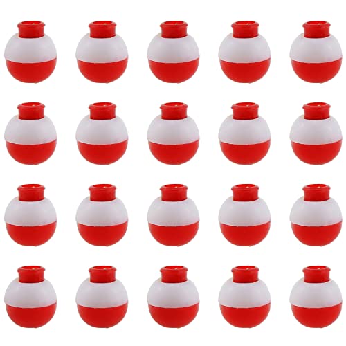 Fishing Bobber 20pcs Red and White 13mm Fishing Floats Bobbers Snap-On Push Button Buoy Float Tackle Ball Sea Fishing Bobber